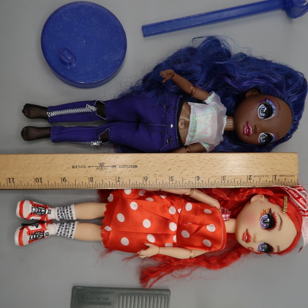 2 Rainbow High Cheer Ruby & Krystal Bailey 11" Articulated Fashion Doll Lot - Picture 3 of 7
